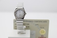 Omega Constellation My Choice 14657100 mit Perlmutt & Brillanten Edelstahl Quarz