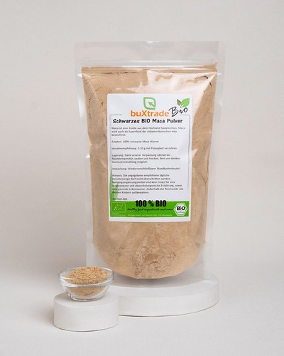 Bio maca pulver schwarz - bio, |