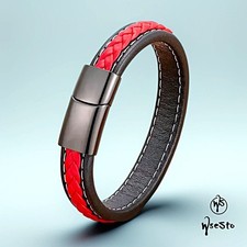 WseSto Armband Schwarz Rot