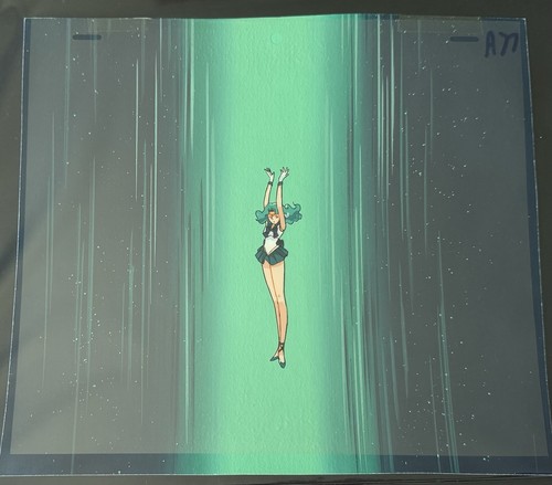Sailor moon cel - moon, bank