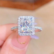 2 kt Halo-Verlobungsring mit