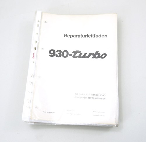 Porsche reparaturleitfaden 930 - reparaturleitfaden,