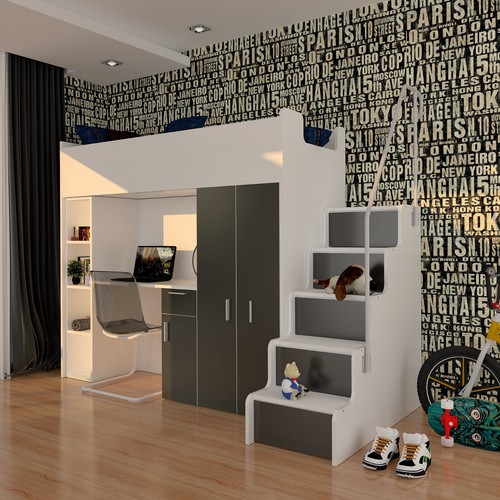 Hochbett etagenbett - hochbett,