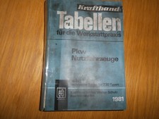 KRAFTHAND  KFZ - Tabellenbuch  1981
