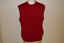 CORNELIANI   Herren  Woll  Pullunder   Gr.  50 - 6  rot   made in Italy