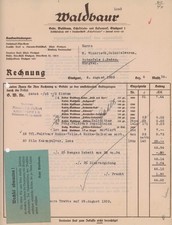 Rechnung Stuttgart Waldbaur