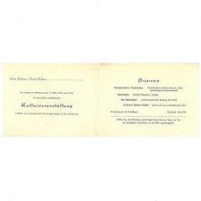 Altes DDR Brief Einladung Frauentag 1961 Leipzig Felsenkeller Vintage Dokument