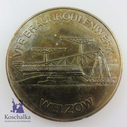Ddr bergbau medaille plakette - ddr,