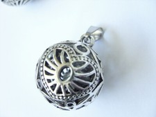 25 mm Schutzengel Rufer Klangkugel mit Edelstahl Kettenschlaufe