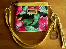 ELLEN TRACY USA  DESIGNER DAMEN HANDTASCHE UMHÄNGETASCHE SCHULTERTASCHE HIBISKUS