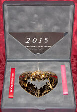GEORG JENSEN 2015 Heart & Mistletoe Herz +Mistelzweig 18 k verg + Box L. Campell
