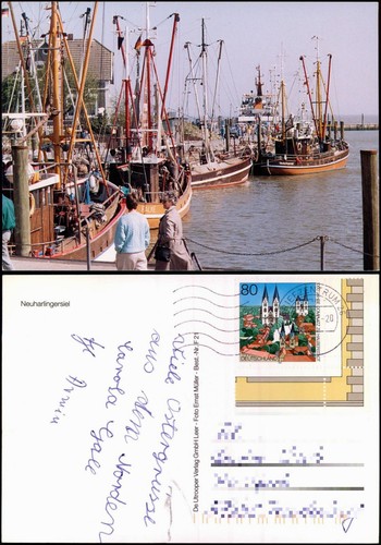 Ansichtskarte neuharlingersiel - ansichtskarte,