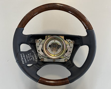 Mercedes Leder Lenkrad W124 W126 W201 190er W140 Ab BJ 93 Airbag Wurzel - Blau