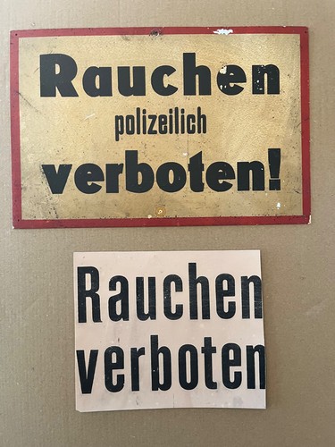 Alt schild rauchen - ,