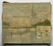 Ölbild Hamburg 1950