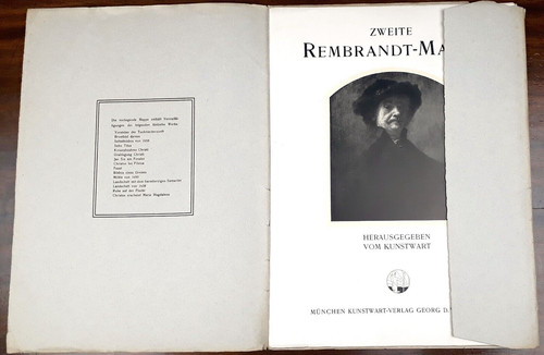 Zweite rembrandt mappe - zweite, rembrandt-mappe