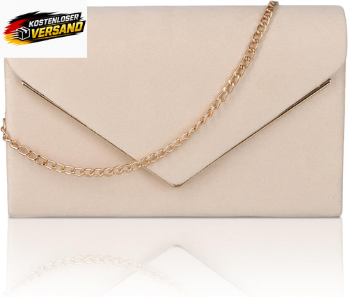 Damentasche clutch mit kette - clutch,