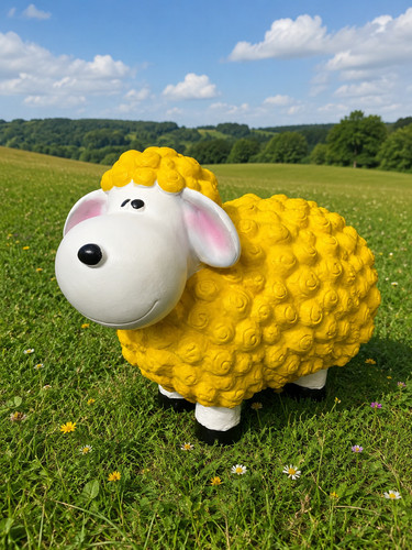 Lustiges deko schaf bunt - bunt, lamm