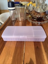 Tupperware Brotdose Snackbox ,Pausenbuffet A132 Unterteilte flieder 29cm.Lx14Bx6