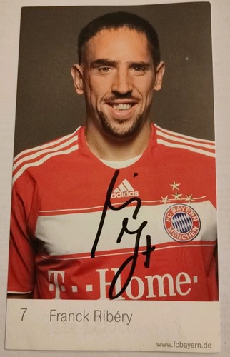 Autogrammkarte frank ribery - autogrammkarte,