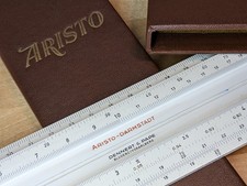 RARE: Dennert&Pape Bludenz 20" Slide Rule - ARISTO 1067 Darmstadt Rechenschieber