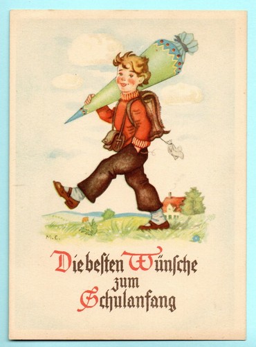Alte postkarte junge - alte,