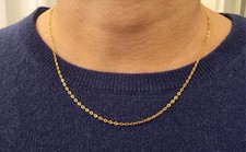 Damen 375 Gold Halskette 45 cm Länge gelbgold von Marke Miore Echtschmuck