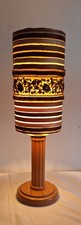 Tischlampe fichtenholzfuß - tischlampe,
