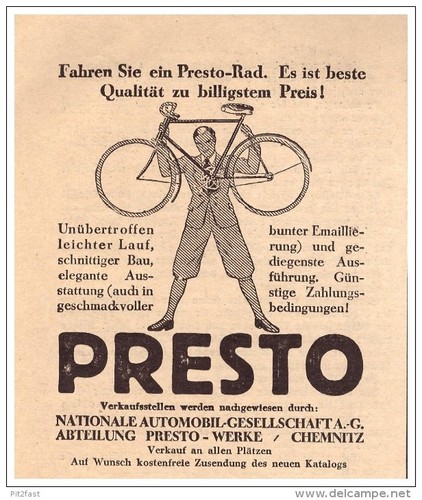 Original werbung 1929 - original,