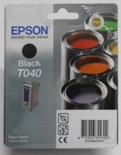 Epson T040 Tinte black schwarz für Stylus C62 CX3200   C13T04014010  OVP