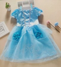 Prinzessin ? Kleid  Kostüm Farbe Hellblau  Fasching 2 bis 3 Jahre Cinderella 