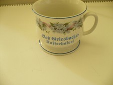 Kaffeehaferl "Bad Griesbacher Kaffeehaferl" Weiß/Bunt Vintage