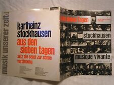 KARLHEINZ STOCKHAUSEN  -  AUS DEN SIEBEN TAGEN !! ( LP ) !! 1.D-Press ! VINYL NM