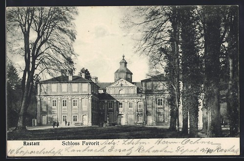 Ansichtskarte rastatt schloß - ansichtskarte,