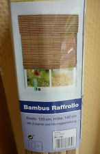 Bambus "Holzähnlich" Raffrollo Rollo Natur Sichtschutz Jalousie WIE NEU   (6 x )