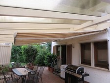 Markise gebraucht, Handkurbel, Breite 5,3m, ausgefahren 4m, sehr guter Zustand