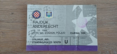 Ticket 1994 hajduk split - split, vs