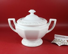 Rosenthal Selb - Maria weiß, Große Zuckerdose 2 tlg. H. 13,5 cm. 40er Jahre