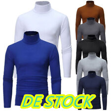 DE*Herren Thermoshirts Thermo Unterhemd Rollkragen Pullover Shirt Top Thermohemd