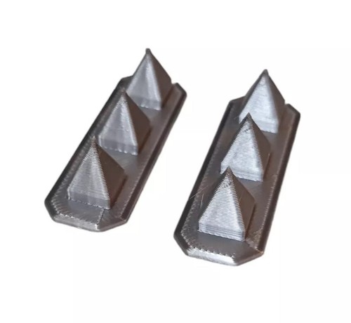 Schnürsenkel spikes silber - 2,