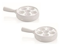 Schneckenpfanne weiß mit