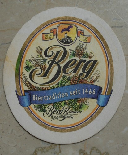 Bierdeckel berg brauerei - berg,