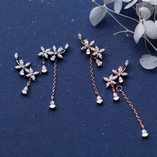 Ohrstecker  Blumen Tropfen