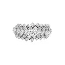 Natürlich H/Si Baguette 1.60 Karat Diamant Verlobungsring 14k Solid Weiß Gold