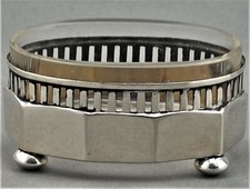 Art Deco Saliere 1 von 2 Saleron Gewürzschale 800er Silber Salz Schale Salt(12) 