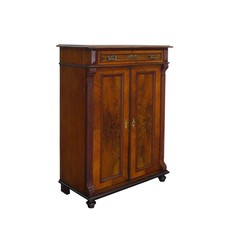 Vertiko antiker Schrank Highboard Historismus um 1900 Nussbaum B: 98 cm -11768-