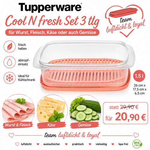 Tupperware cool fresh 5l - fresh, 1,5l