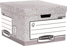 Bankers Box Archivbox FastFold System groß FSC 10er Packung grau Notebooks Archi