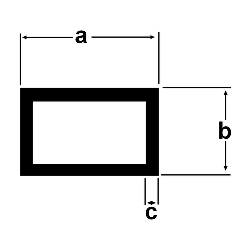 Alu rechteckrohr aluprofil - aluprofil, 1