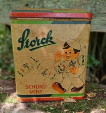 Blechdose groß, Storck Schoko-mint, 26 X 23 cm